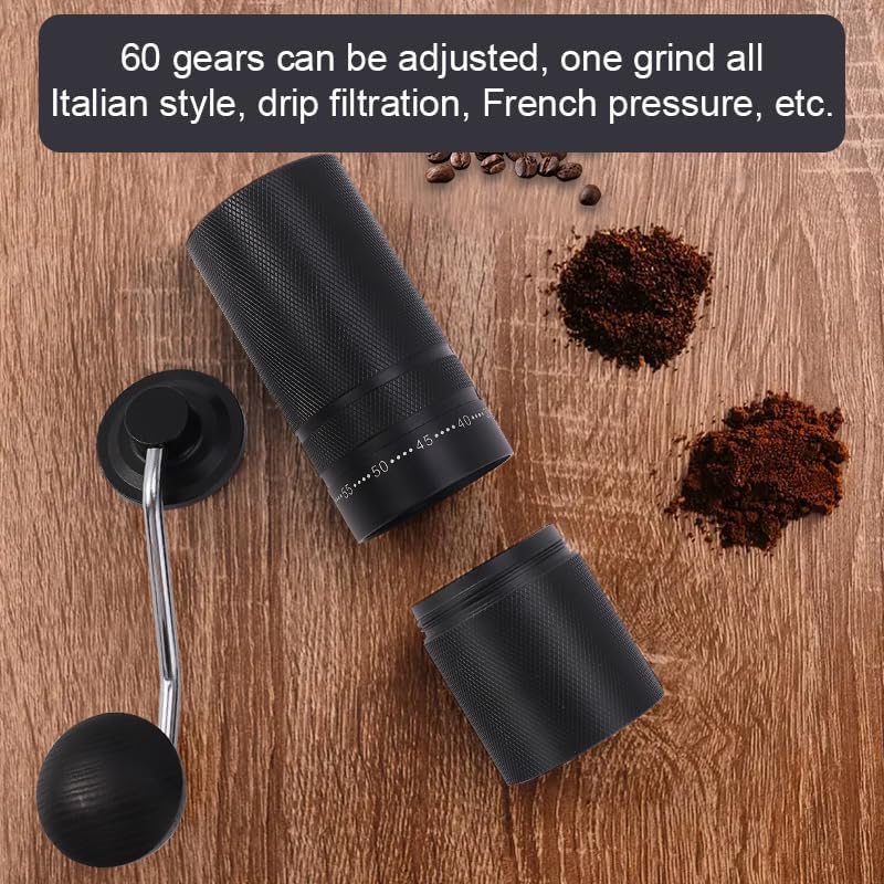 Portable Hand Brewed Coffee Grinder with Adjustable Gears - SASKA Trading