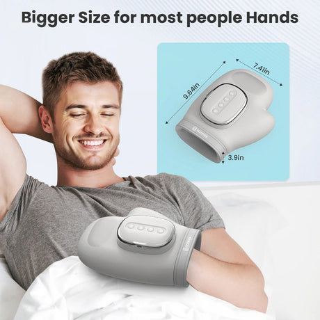 Wireless Hand Massager with Heat and Compression – Cordless Electric Wrist Massager, Rechargeable ideal for Gift by Comfier | Hand Massager | SASKA Trading