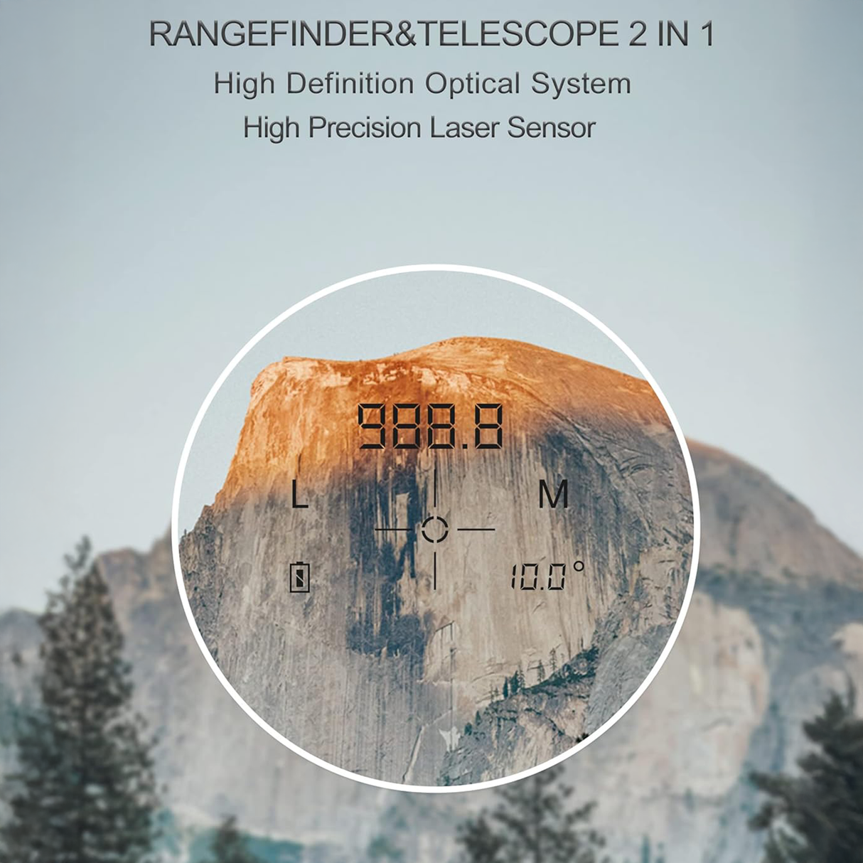 TR1 Golf Laser Rangefinder with Slope, Flag Lock & Vibration by ATuMan