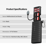 High-Speed USB 3.1 Type-C MicroSD Card Reader and Storage Case by TELESIN