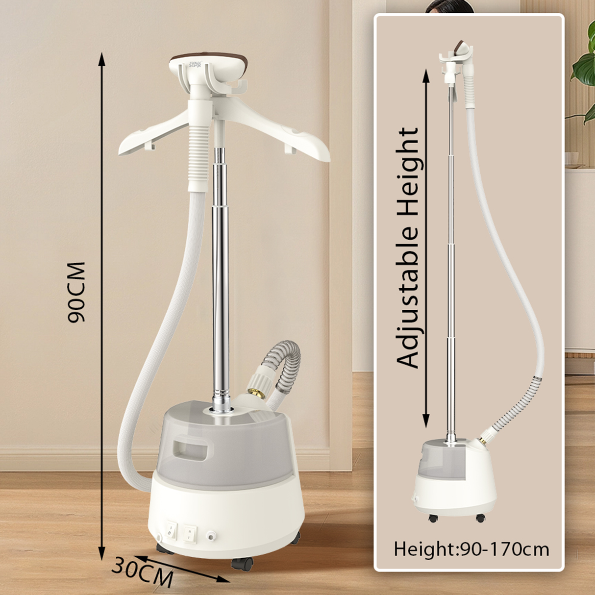 High Pressure Garment Steamer ST-5024 2200W Upright & Handheld Steam Iron Machine by Winning Star | Steam Iron | SASKA Trading