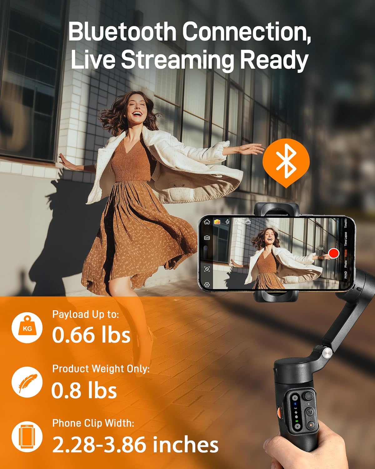 iSteady X3 SE 3-axis Foldable Smartphone Gimbal Stabilizer by Hohem - SASKA Trading