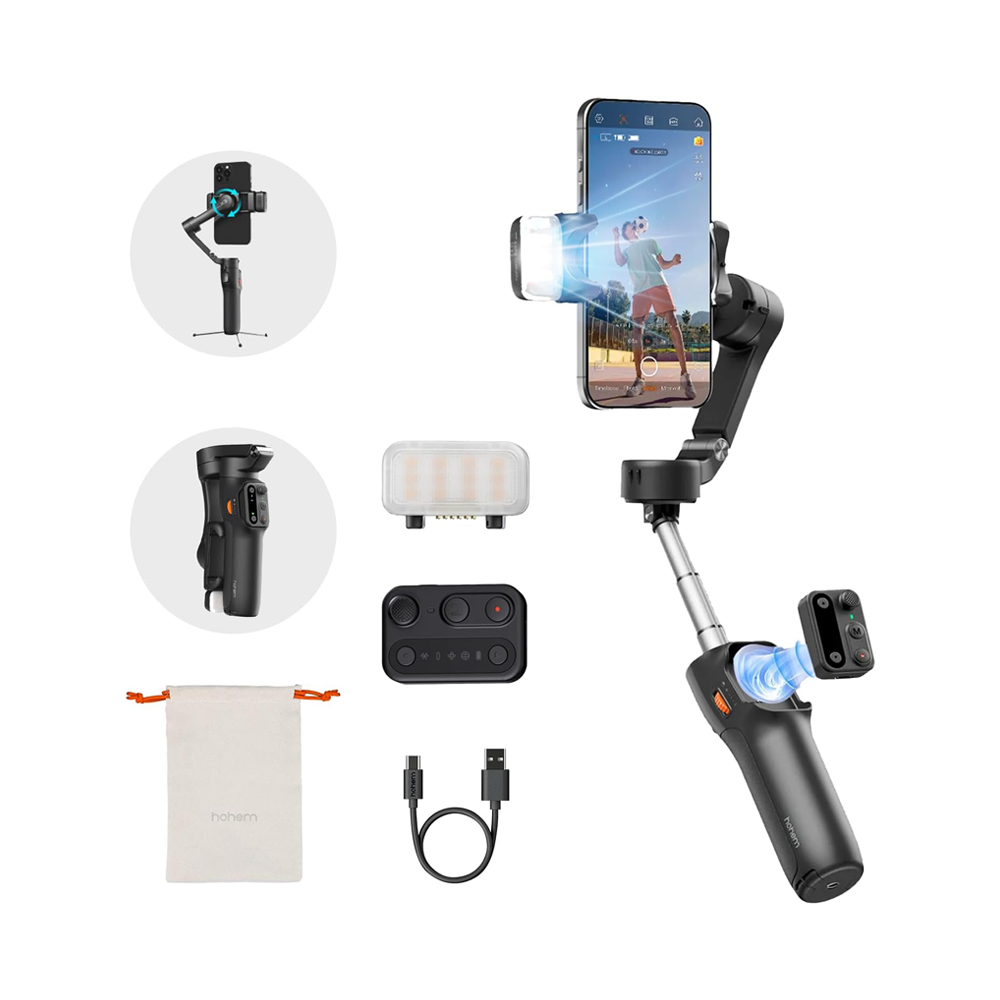 Hohem iSteady X3 3-axis Palm Foldable Smartphone Gimbal Black