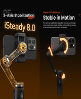 iSteady X3 3-axis Palm Foldable Smartphone Gimbal Stabilizer by Hohem - SASKA Trading