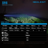 IMALENT SR16 Rechargeable Flashlight 55000 Lumens Super Bright Led Flashlight | Flashlight | SASKA Trading