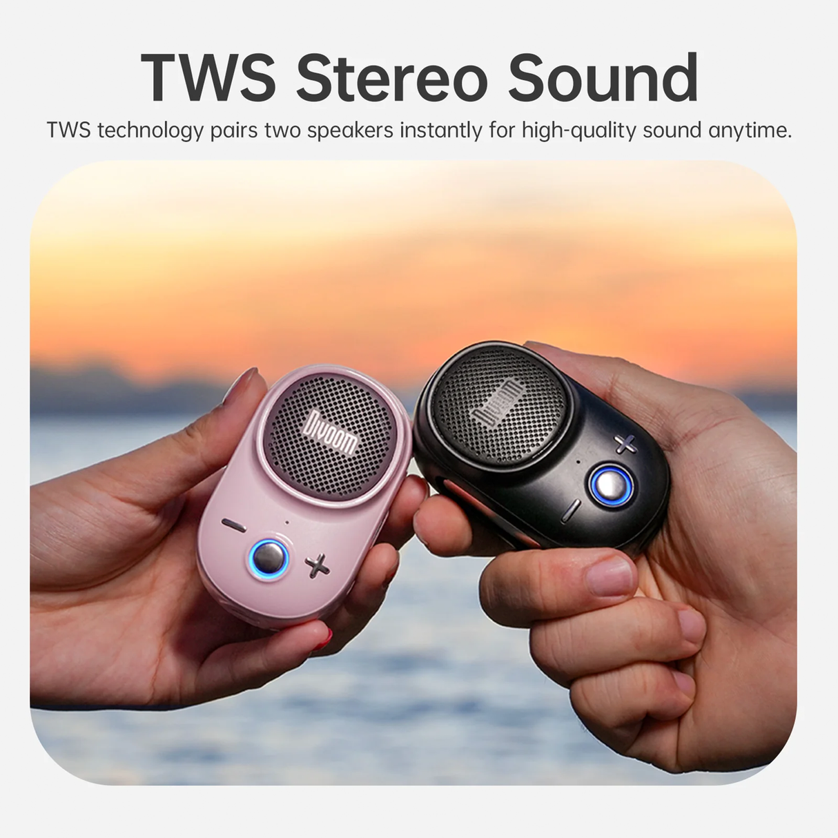 ITour-S Portable Mini Wearable Bluetooth Speaker by Divoom