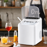 Portable Ice Maker Machine for Home – Countertop Automatic Bullet Ice Maker, Produces Ice in 6–8 Min