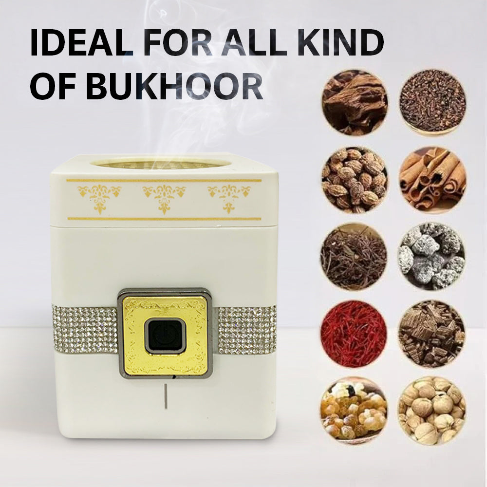 Portable Electric Arabic Mubkhara, USB Rechargeable Burner, Device for Home Office and Car