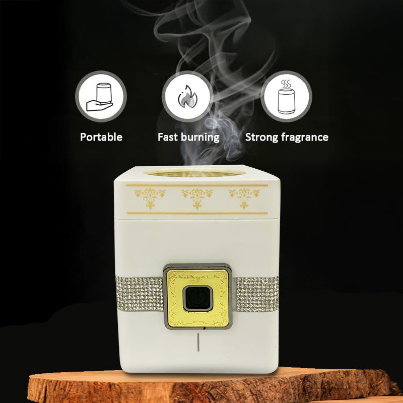 Portable Electric Arabic Mubkhara, USB Rechargeable Burner, Device for Home Office and Car