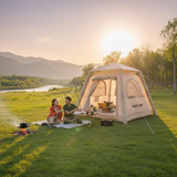 Inflatable Camping Tent GT-3X, 3-Person Waterproof Outdoor Shelter (Beige) by Green Lion