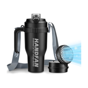 3-in-1 Insulated Sport & Gym Water Bottle with Portable Hand Fan M440 by HandFan | Water Bottle | SASKA Trading