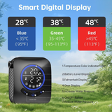 Intelligent Digital Display Camping Shower – Portable Outdoor Shower by Green Lion