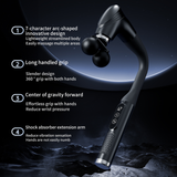 J-Shape Massage Gun with 5 Heads