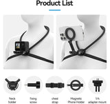 Neck Mount SE 2.0 Combo – Magnetic Phone Holder with Chest Strap by TELESIN