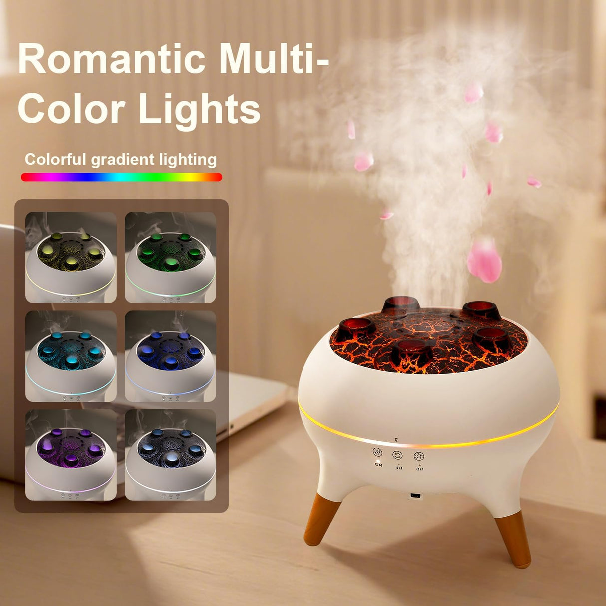 Jellyfish Aroma Diffuser | 7-Color LED Essential Oil Humidifier with Remote Control
