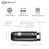 Keychain Flashlight Mini04 Ultra-Compact, LED Torch 4 Modes, IPX7 Waterproof Pocket, EDC Light for Camping Hiking