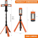 Portable LED Emergency Light – 2500 Lumens, Rechargeable.