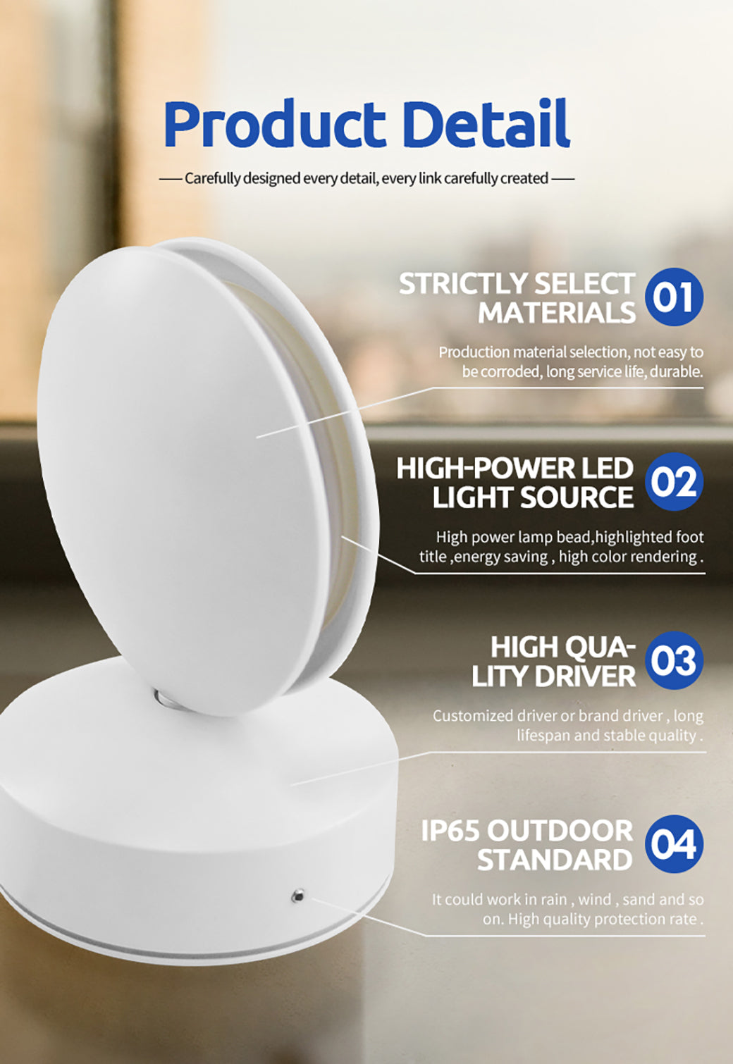 Window sill light -360 degree Track Light 7W - SASKA