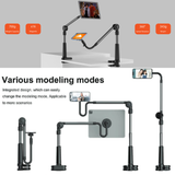 حامل الهاتف والتابلت المغناطيسي المرن Lazy Bracket – طول 92 سم، أسود من Porodo