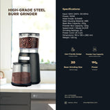 High Performance Coffee Bean Grinder 150W by Lepresso - SASKA Trading