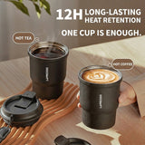 Thermo Brew Insulated Tumbler Urban Coffee Mug 450ml, Stainless Steel Double Wall Travel Coffee Cup by LePresso