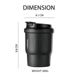 Thermo Brew Insulated Tumbler Urban Coffee Mug 450ml, Stainless Steel Double Wall Travel Coffee Cup by LePresso
