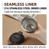 Thermo Brew Insulated Tumbler Urban Coffee Mug 450ml, Stainless Steel Double Wall Travel Coffee Cup by LePresso