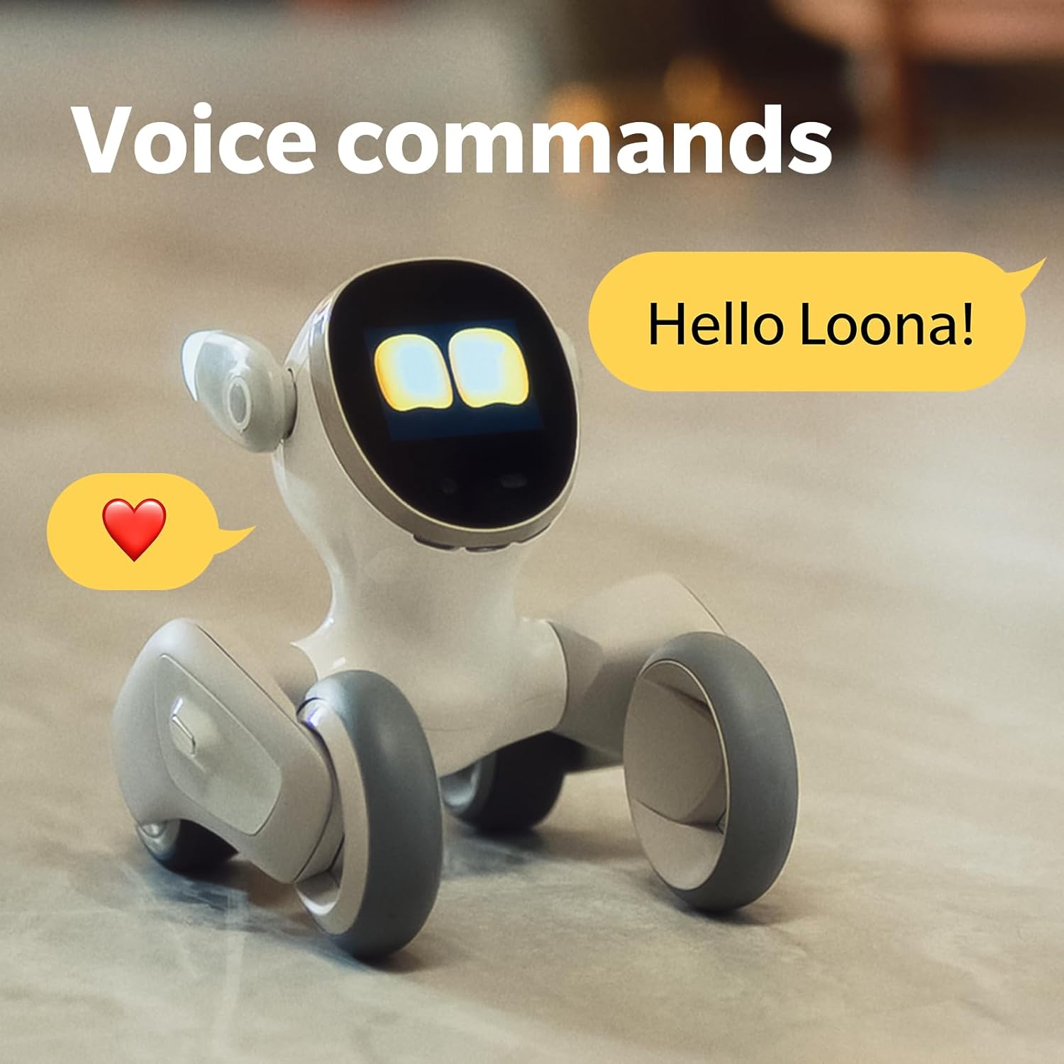 Loona AI Robot Pet Dog - GPT-4.0 Voice & Gesture Control (With
