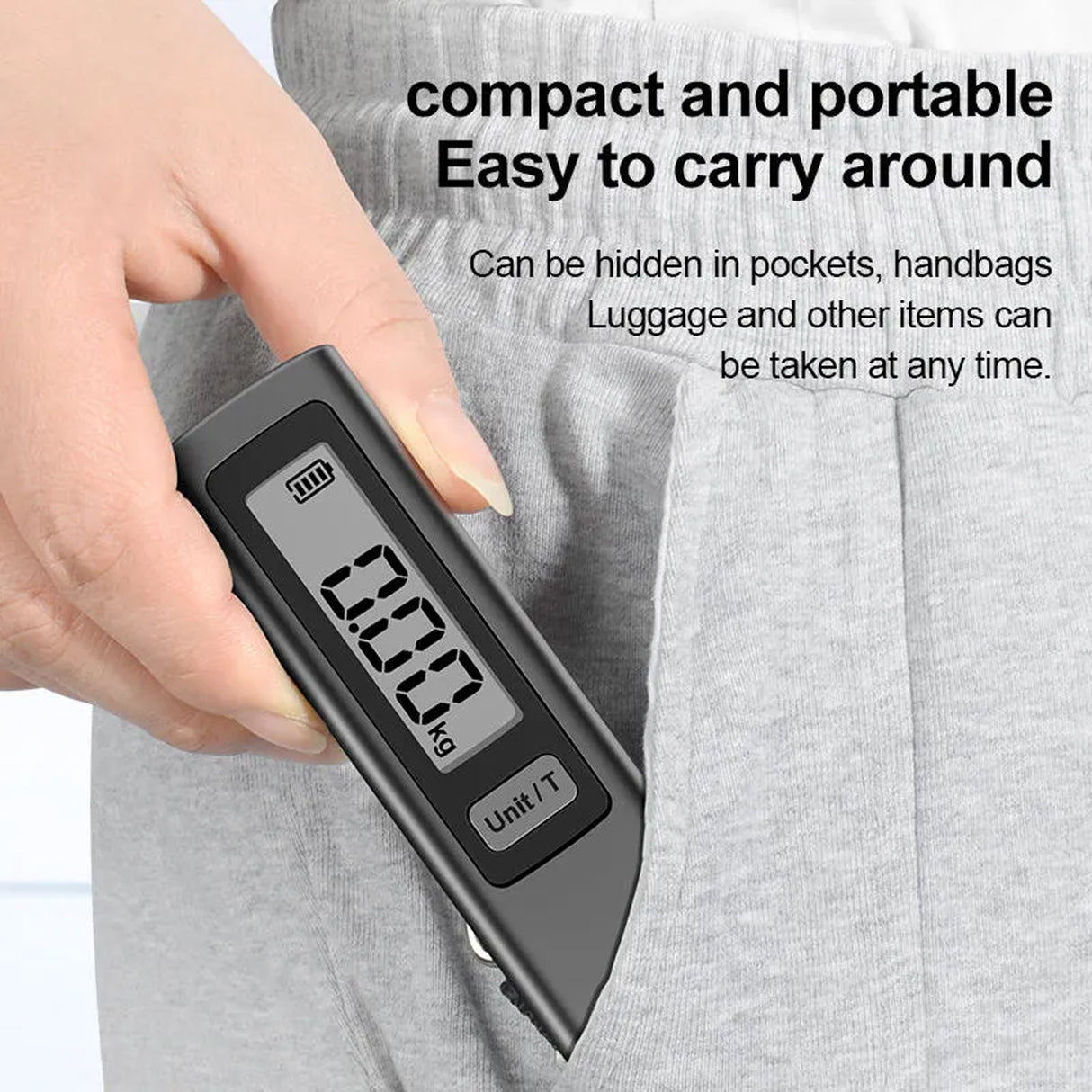 Battery Free Self Powered Digital Luggage Scale Pro HYE1510, Travel Luggage Weighing Scale