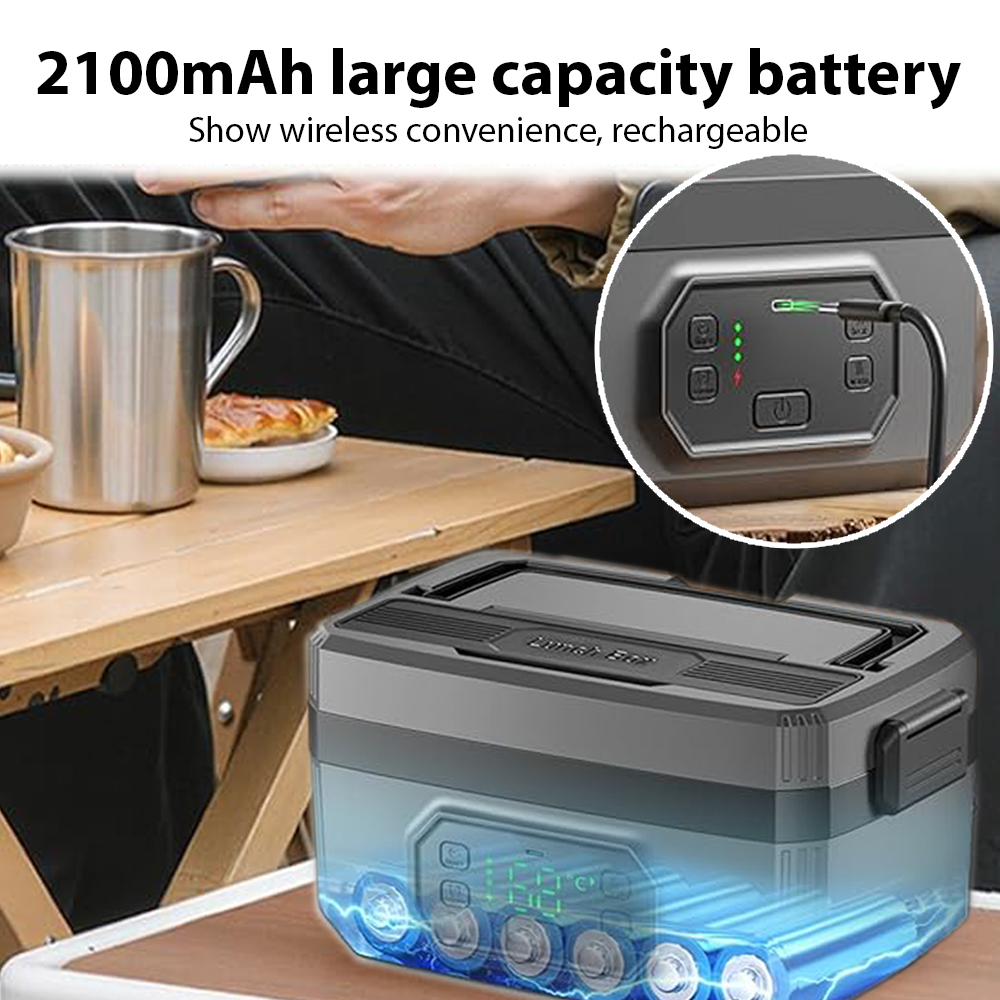 Powerful Rechargeable Lunch Box - Automatic Heat Preservation by VVU&CCO
