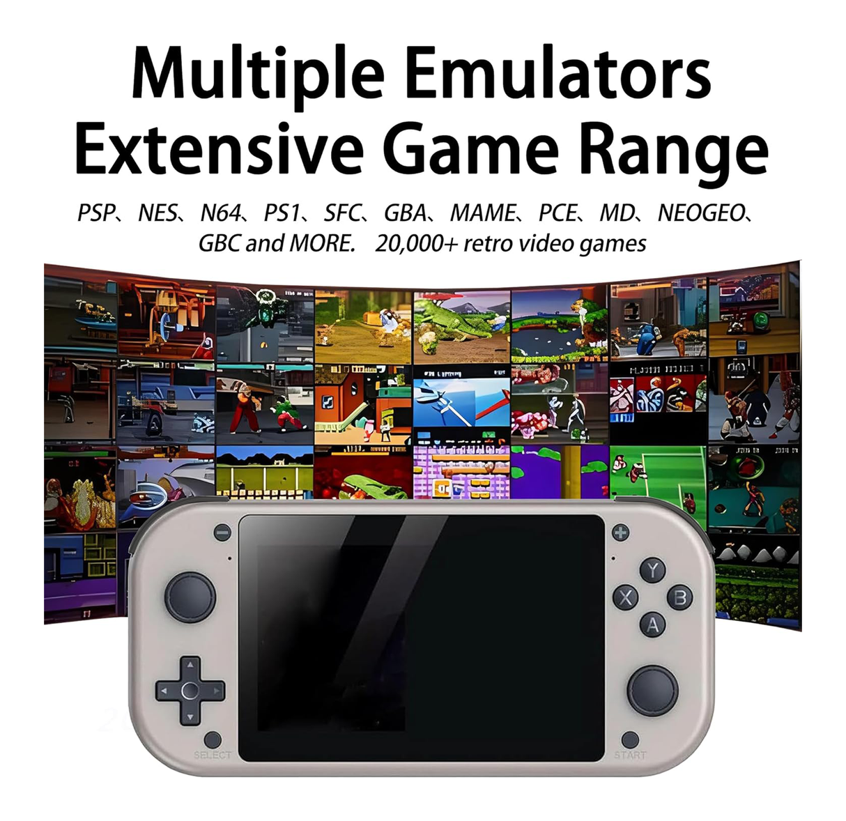 M17 Retro Handheld Game Console, 4.3-Inch Screen - SASKA Trading
