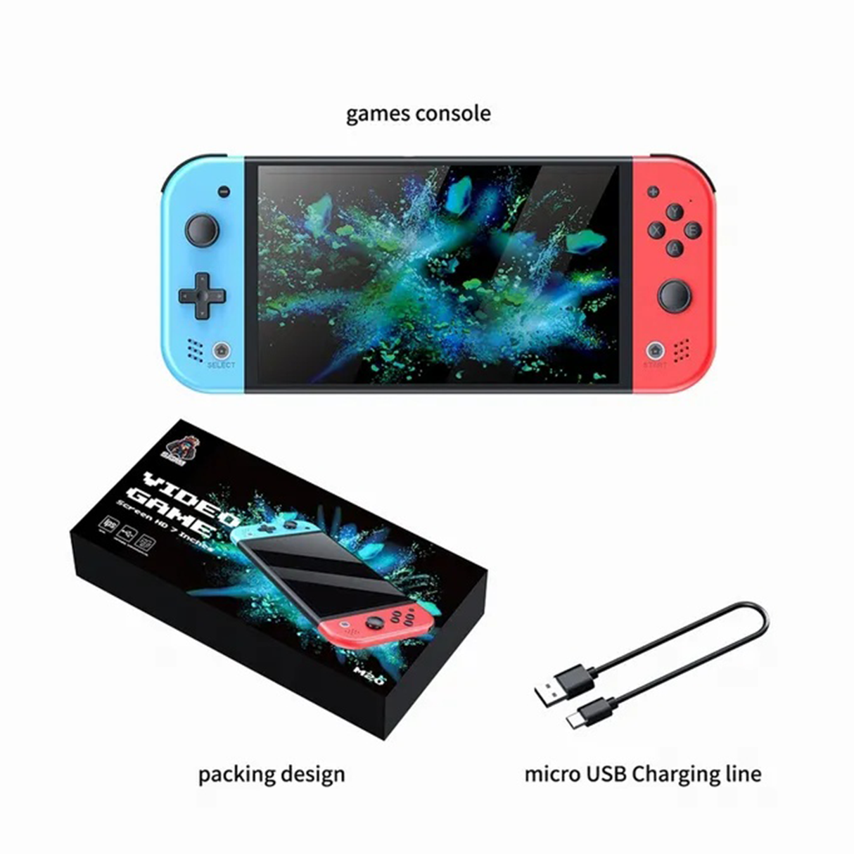 M20 7-Inch IPS Handheld Game Console by SJGAM | Game Console | Buy Now at SASKA Trading