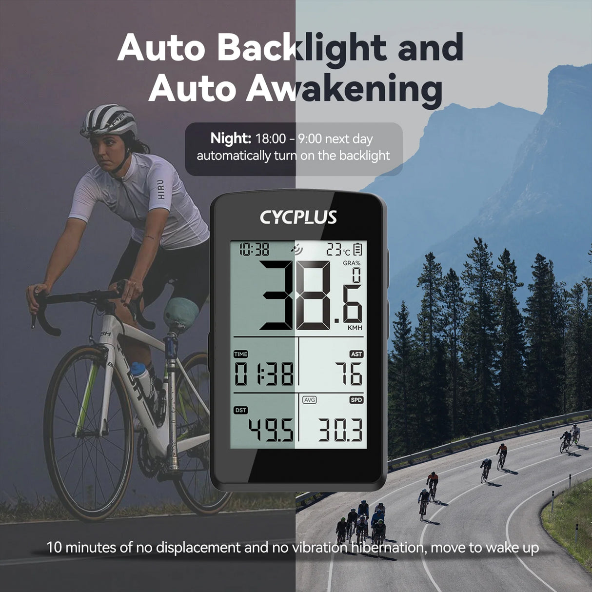 M3 GPS Bike Computer – Wireless Cycling Speedometer with Bluetooth by CYCPLUS