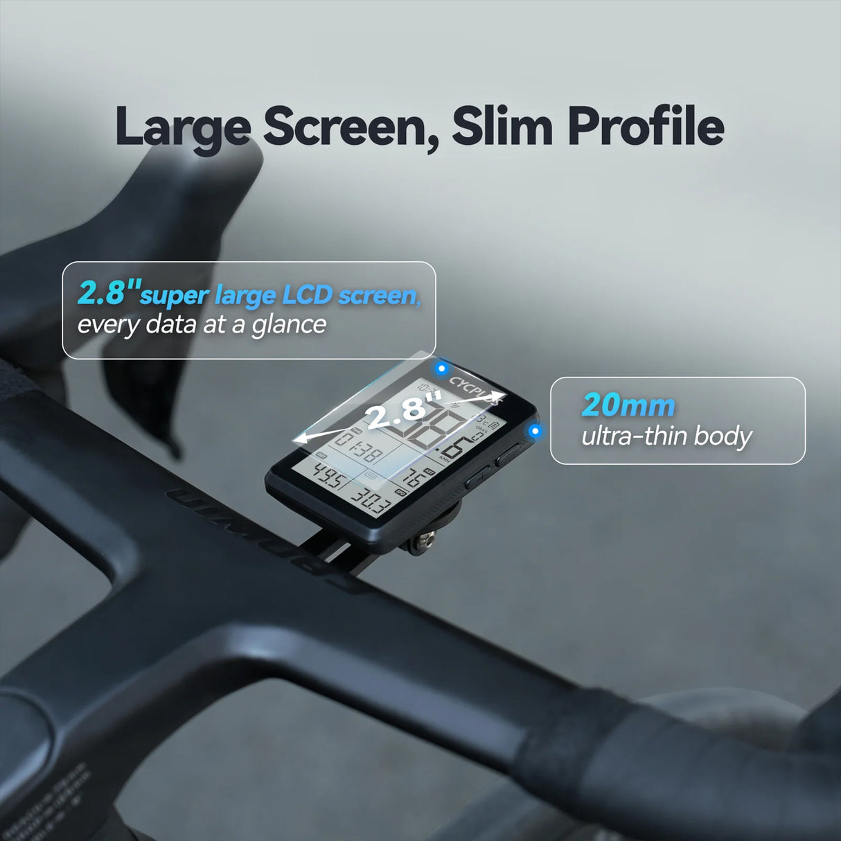 M3 GPS Bike Computer – Wireless Cycling Speedometer with Bluetooth by CYCPLUS