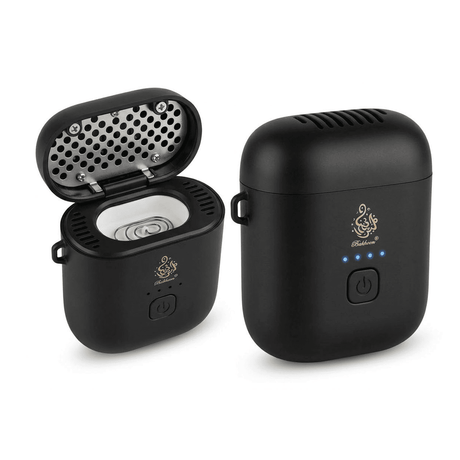 Mini Portable Electric Bakhoor Burner with Rechargeable Type-C USB Pocket Size Black-SASKA-saska.ae