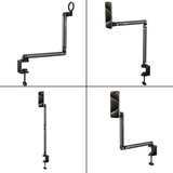 Magnetic Desktop Phone Stand – Adjustable Clamp Holder for Mobile Video, Live Streaming & Overhead Shooting by TELESIN