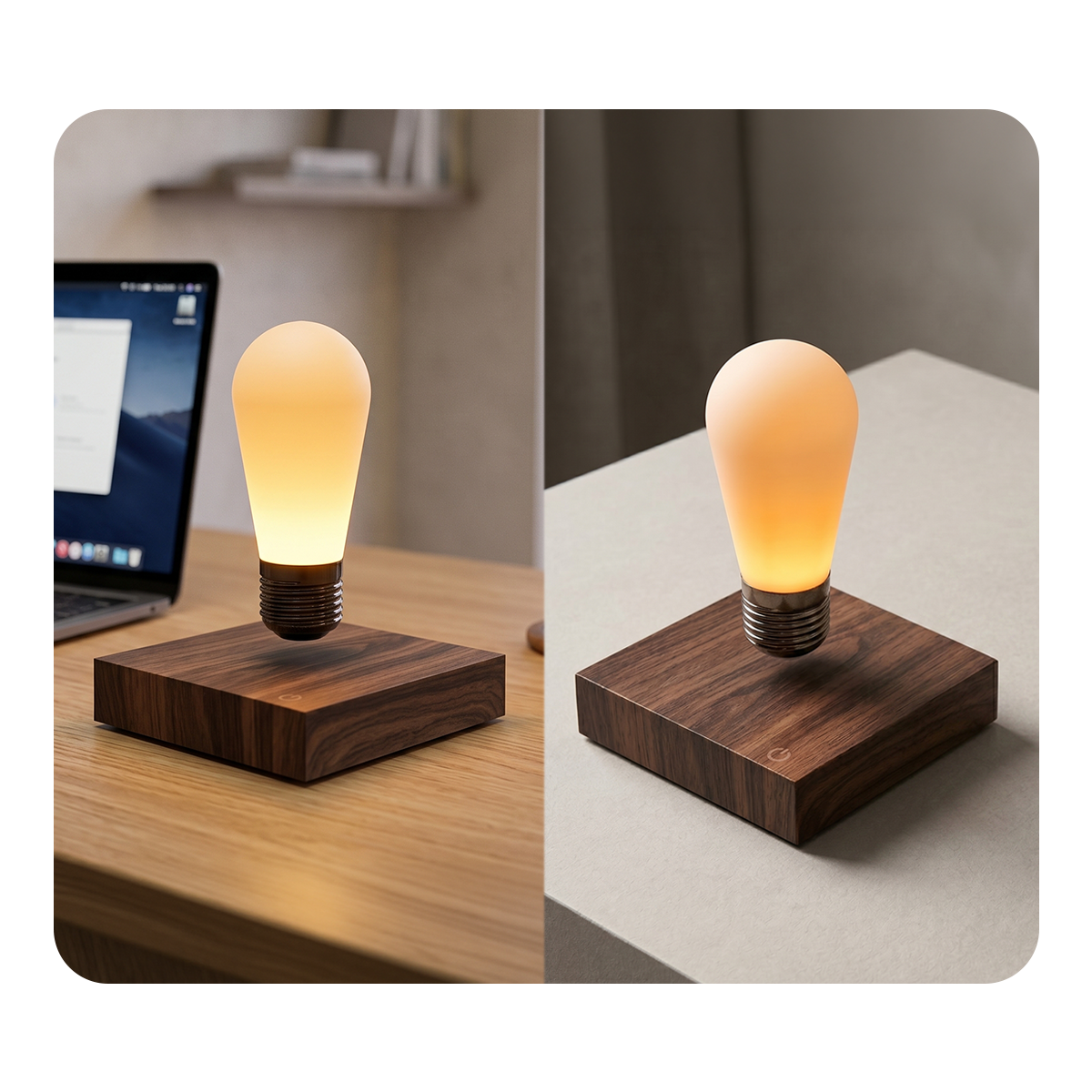 Magnetic Levitating Desk lamp with Floating Bulb and Wireless Power Touch Control