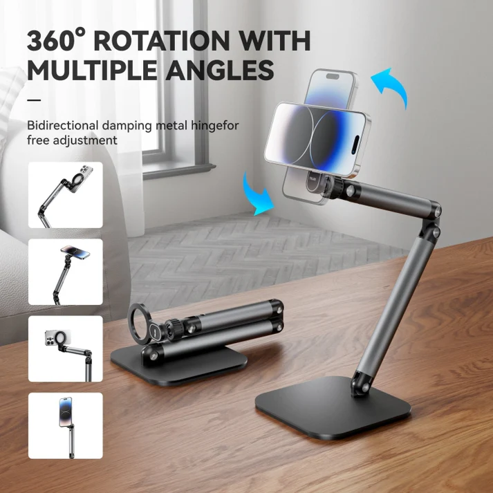 Phone Video Live Streaming Magnetic Mount (Desktop) by TELESIN  Phone Holder SASKA Trading