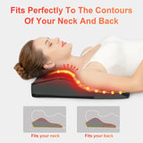 Ultra Slim Back & Neck Massager 1228 with 3D Shiatsu Deep Kneading & Heat by Comfier