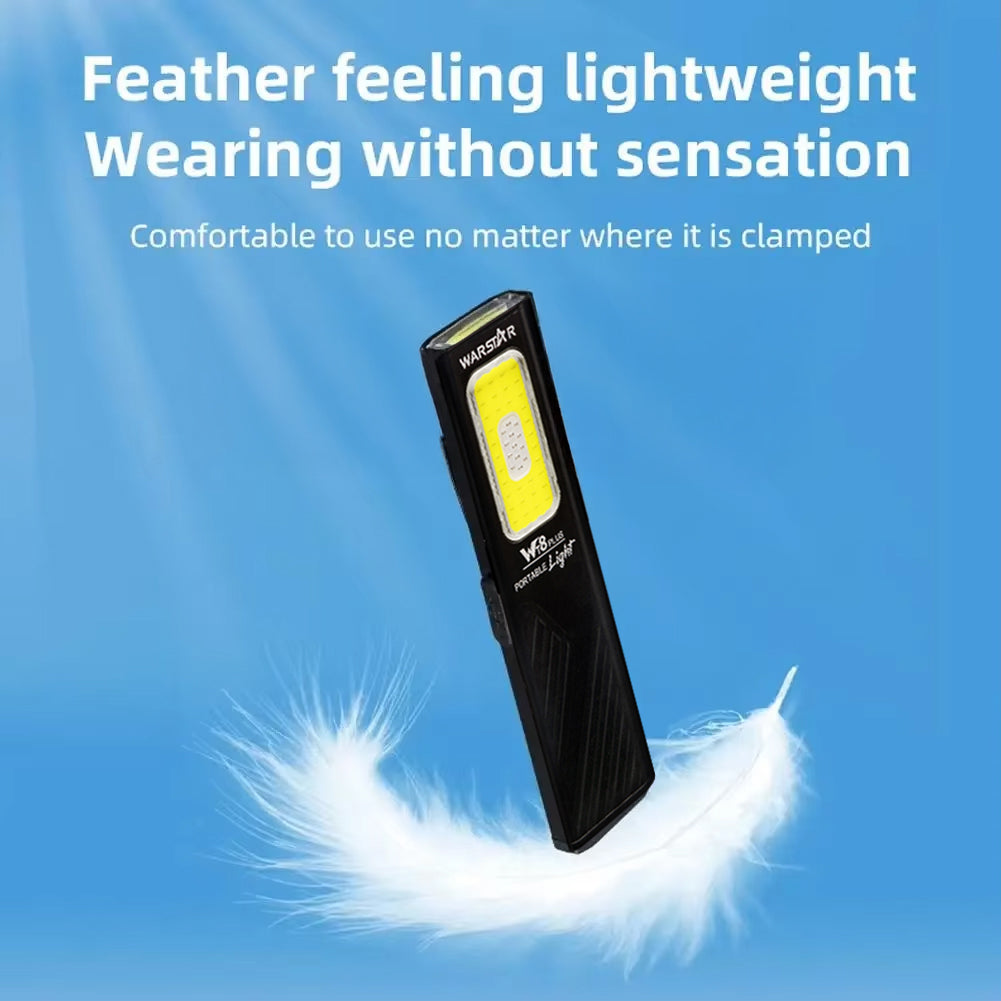 WT8 Flashlight Multi-Function, Magnetic Clip Aluminum, High Lumen EDC, USB-C Rechargeable by WARSTAR