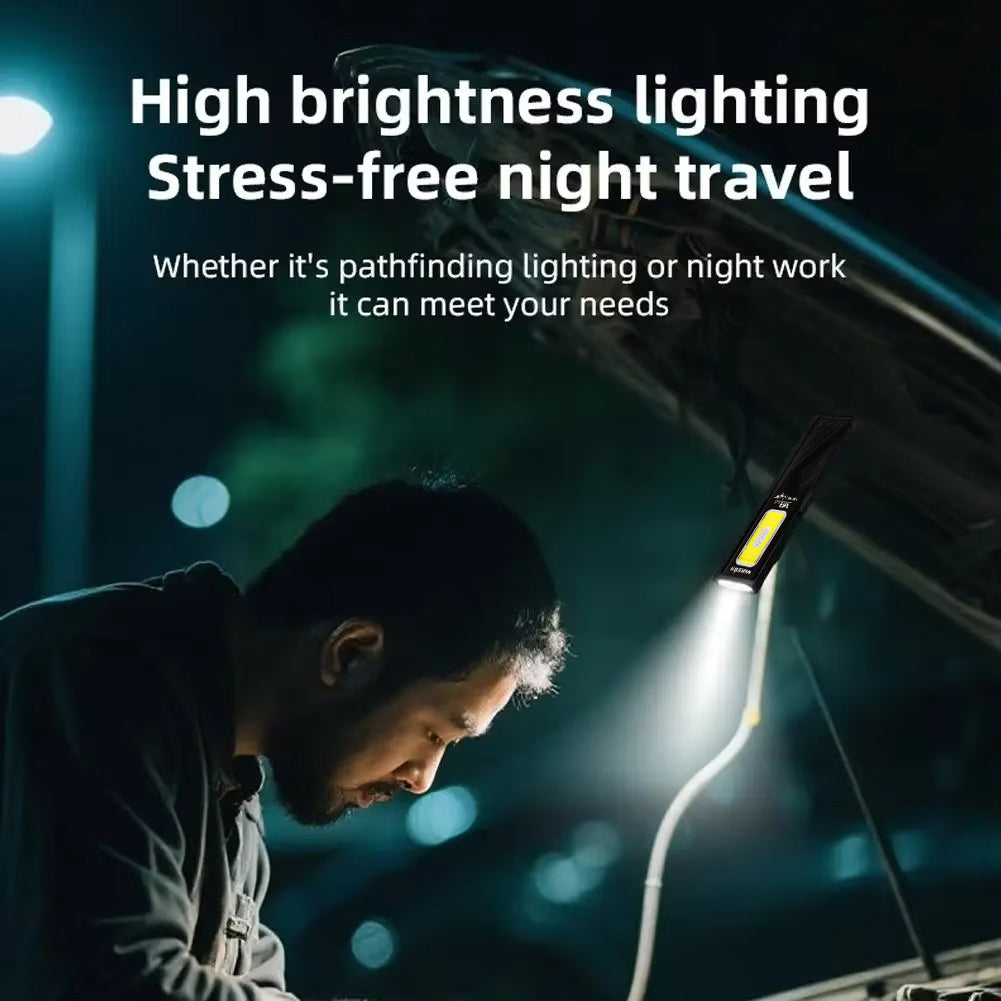 WT8 Flashlight Multi-Function, Magnetic Clip Aluminum, High Lumen EDC, USB-C Rechargeable by WARSTAR