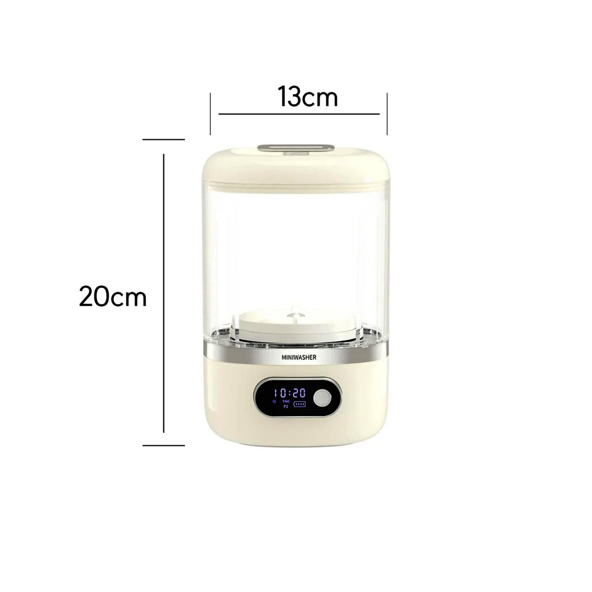 Portable 1 L Mini Washing Machine – Compact Lightweight Laundry Spinner Washer with 1000 RPM Motor