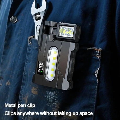 Multifunctional DC11 Flashlight | USB-C Rechargeable Mini Pocket Torch | Flashlight | SASKA Trading