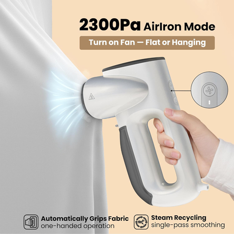 Portable Wired Steam Iron 2 in 1 with Suction Function by Neakasa