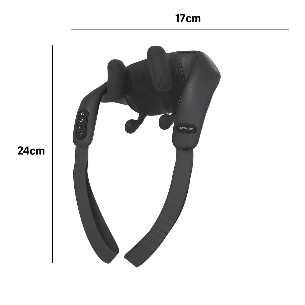 4D Neck & Shoulder Massager with Heat, 3 Speeds, Quiet, Rechargeable by Green Lion