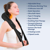 4D Neck & Shoulder Massager with Heat, 3 Speeds, Quiet, Rechargeable by Green Lion