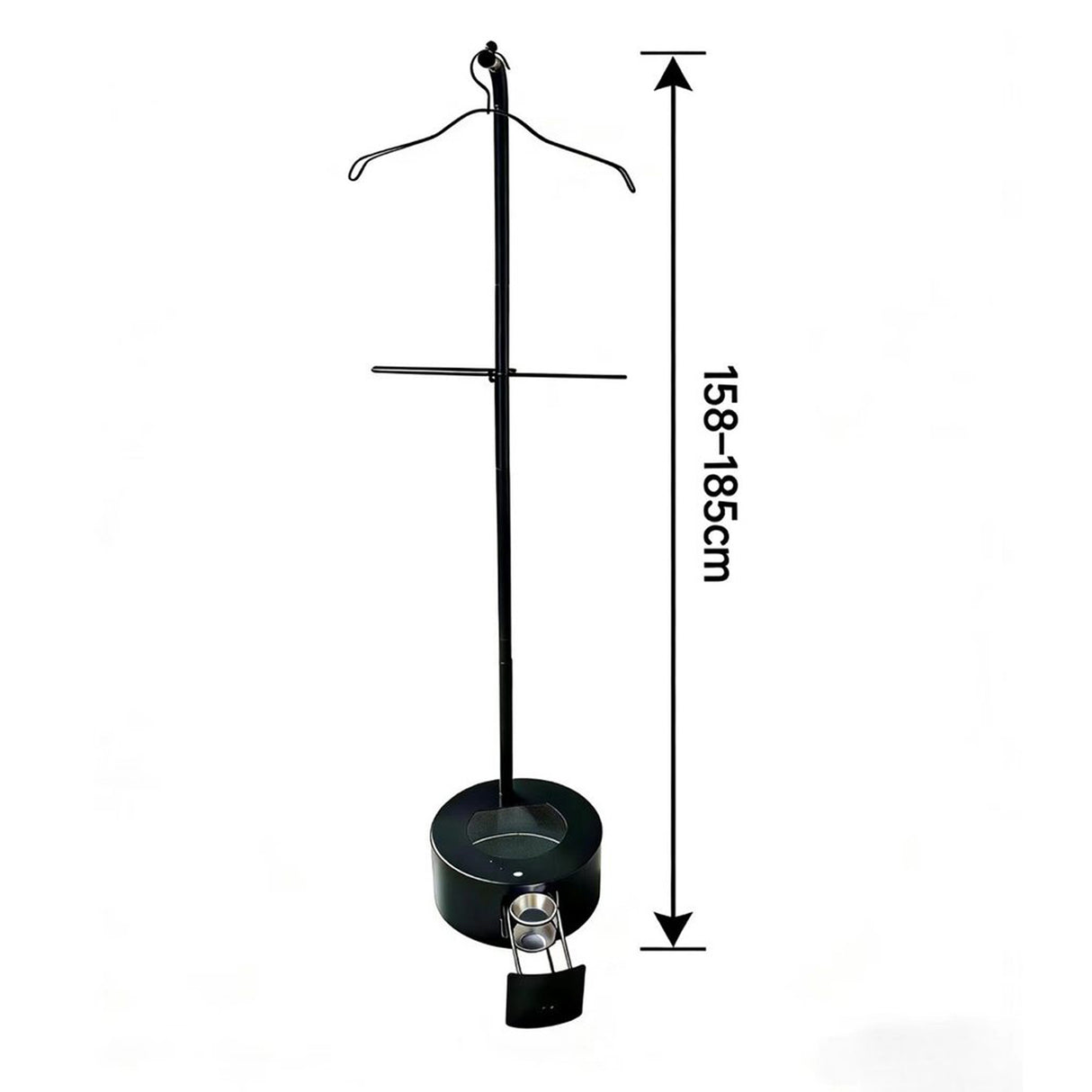 185cm Long Incense Burner Stand, Adjustable Height Bakhoor Burning Clothes Hanger Stand