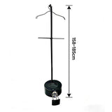 185cm Long Incense Burner Stand, Adjustable Height Bakhoor Burning Clothes Hanger Stand