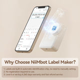 D110 Mini Thermal Label Printer Machine with Tape (1.5 x 3 cm) by NIIMBOT - SASKA Trading