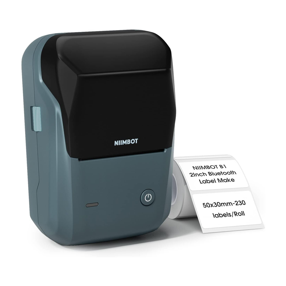 Nimbot B1 Bluetooth Potable Label Printer 2 inch blue saska